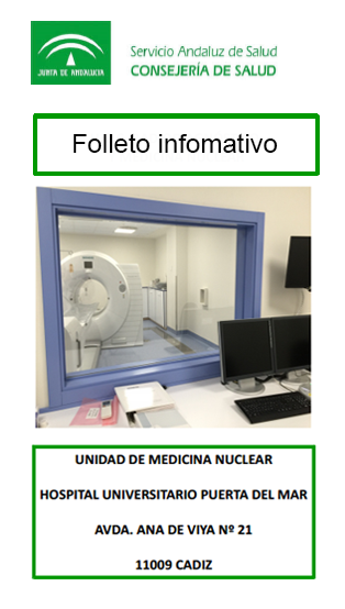 Folleto informativo de la Unidad de Medicina Nuclear