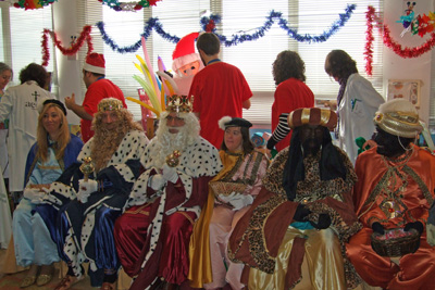 Sus Majestades en la ciber@ula.