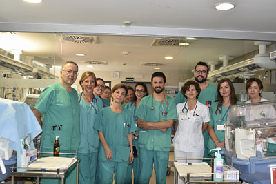 Equipo de investigadores de la UGC de Pediatria del hospital