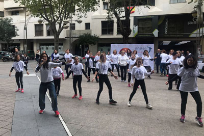 Un Flashmob en el centro de la ciudad inicia la programación