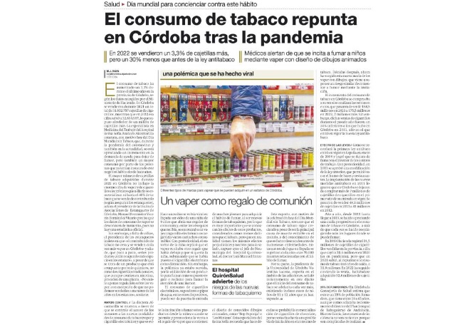 El Día Mundial sin Tabaco en Prensa