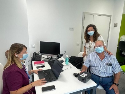 Punto de seguimiento en área de consultas de Hospital Palma del Río