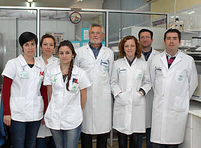 Equipo de profesionales de Inmunología.