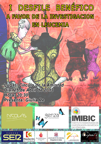 Cartel del desfile benéfico.