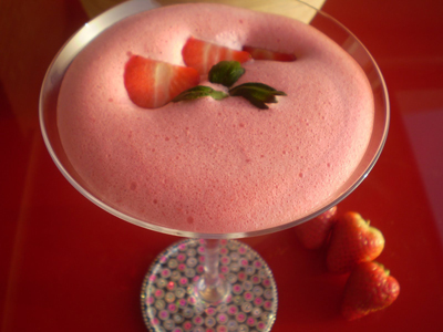 Espuma de fresa