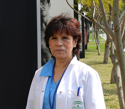 Clara Inés Flórez posa en el recinto hospitalario