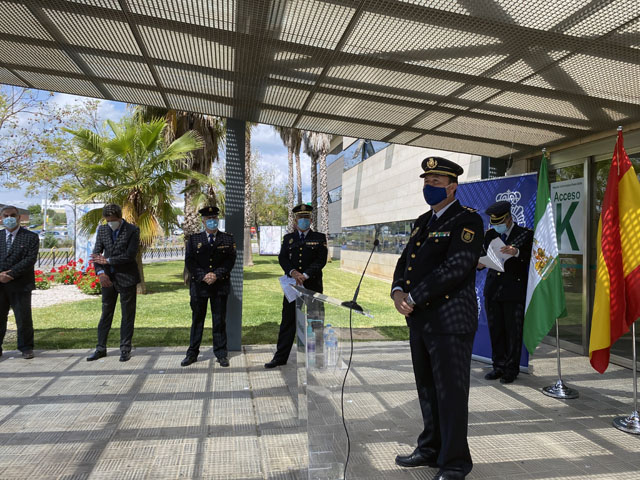 La Policía Nacional organizó el acto en el hospital