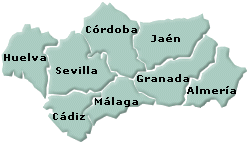 Mapa de Andalucía