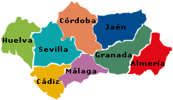 Mapa de Andalucía