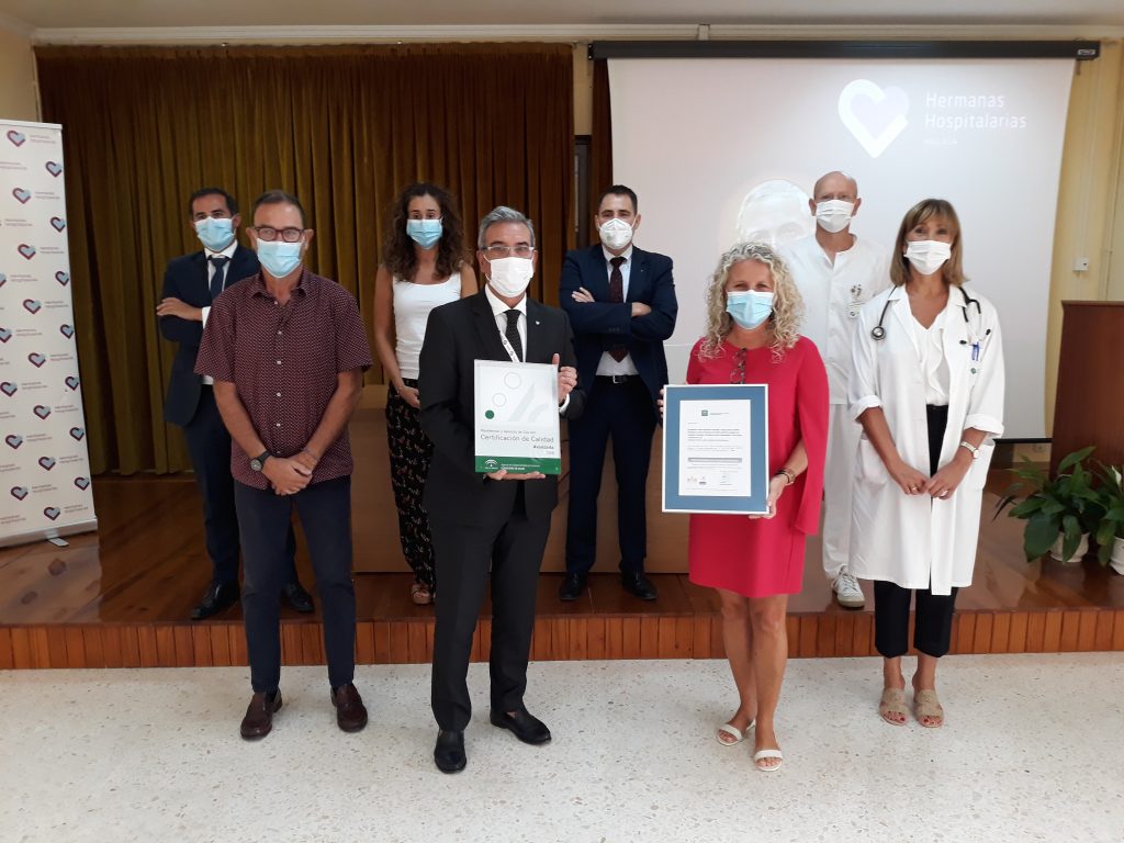 Las residencias y servicio de día de las Hermanas Hospitalarias del Sagrado Corazón de Málaga reciben la certificación de la ACSA