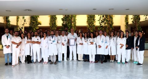 La unidad de Medicina del Hospital San Juan de Dios del Aljarafe renueva la certificación de calidad Óptima