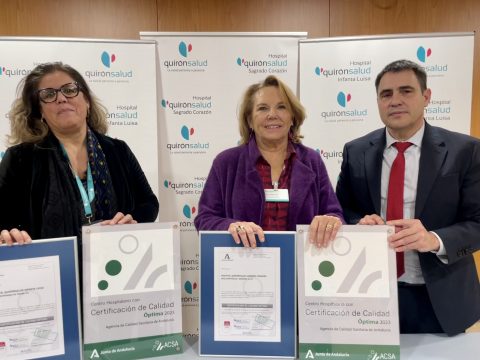 Quirónsalud en Sevilla consigue la certificación de la ACSA para sus hospitales Sagrado Corazón e Infanta Luisa