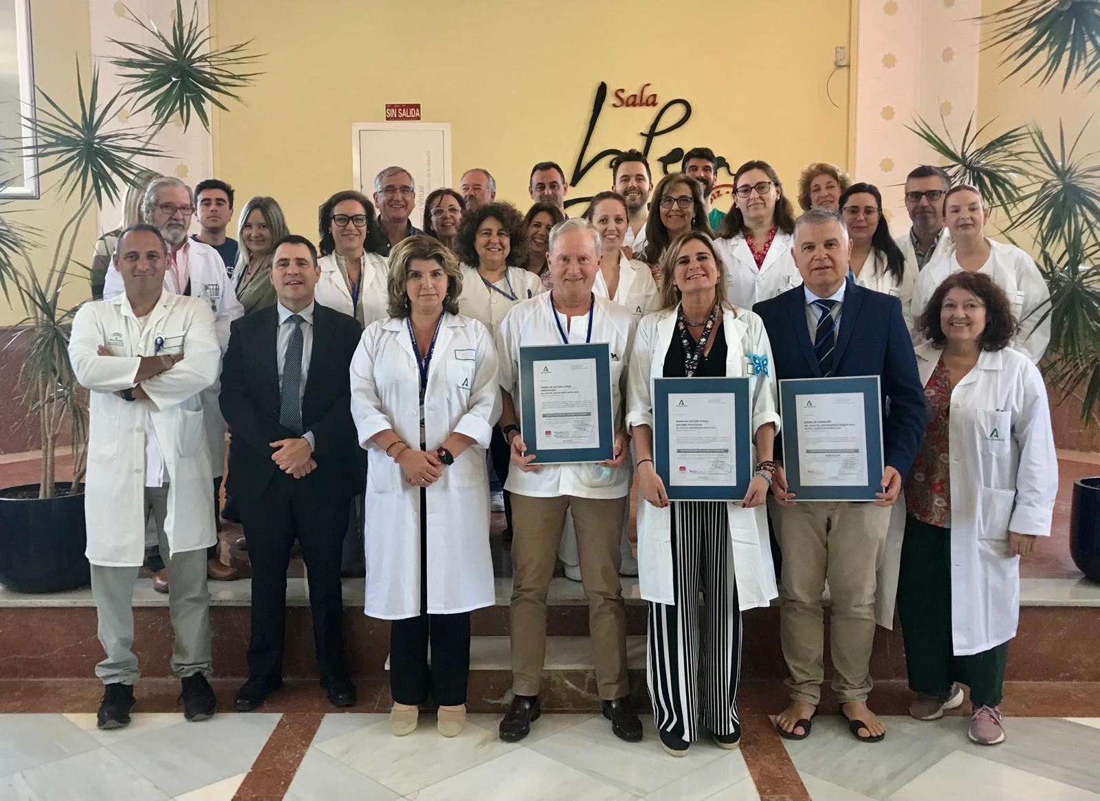 Entrega certificación de calidad 3 unidades HU Puerto Real