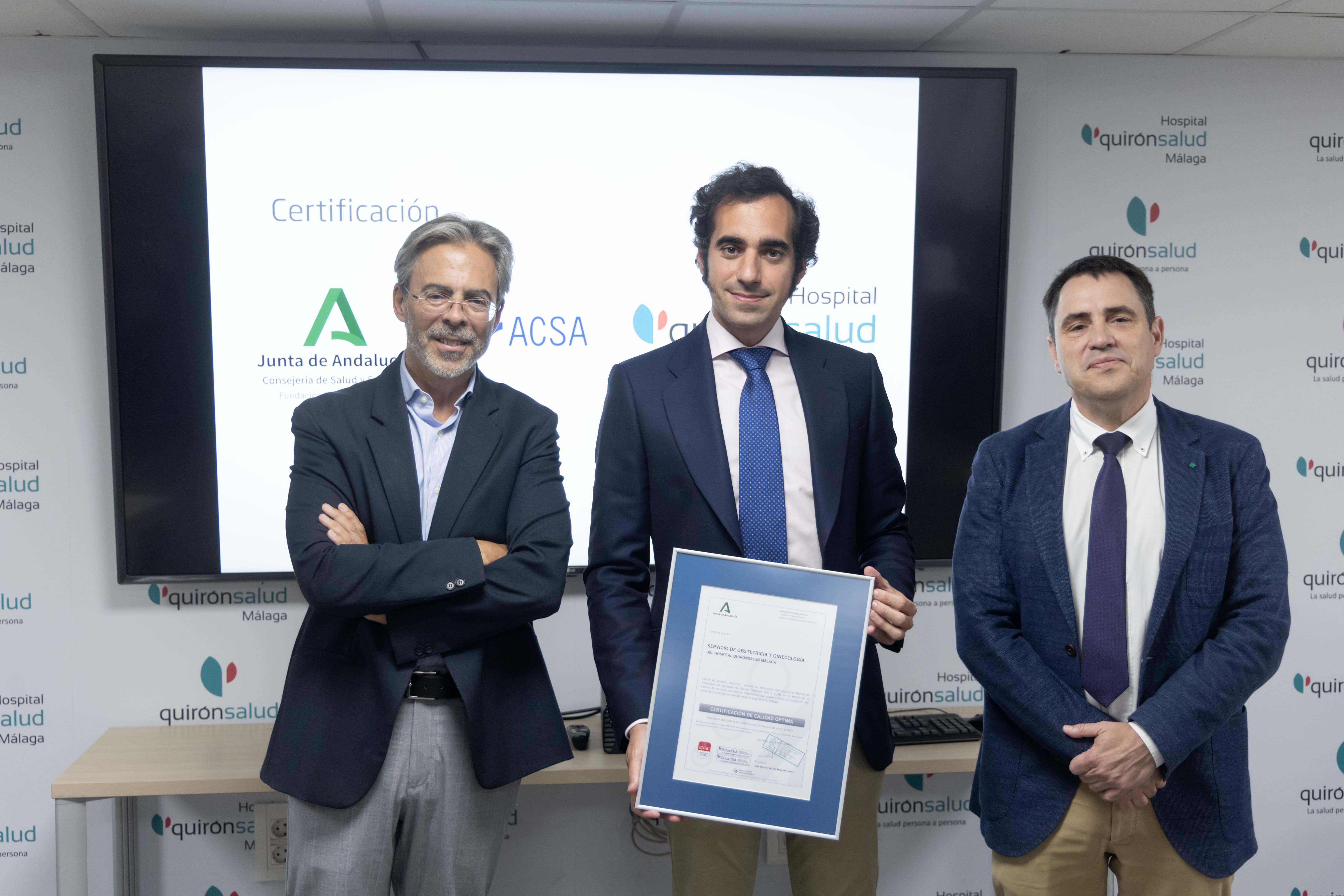 certificación servicio obstetricia y ginecología quirónsalud málaga