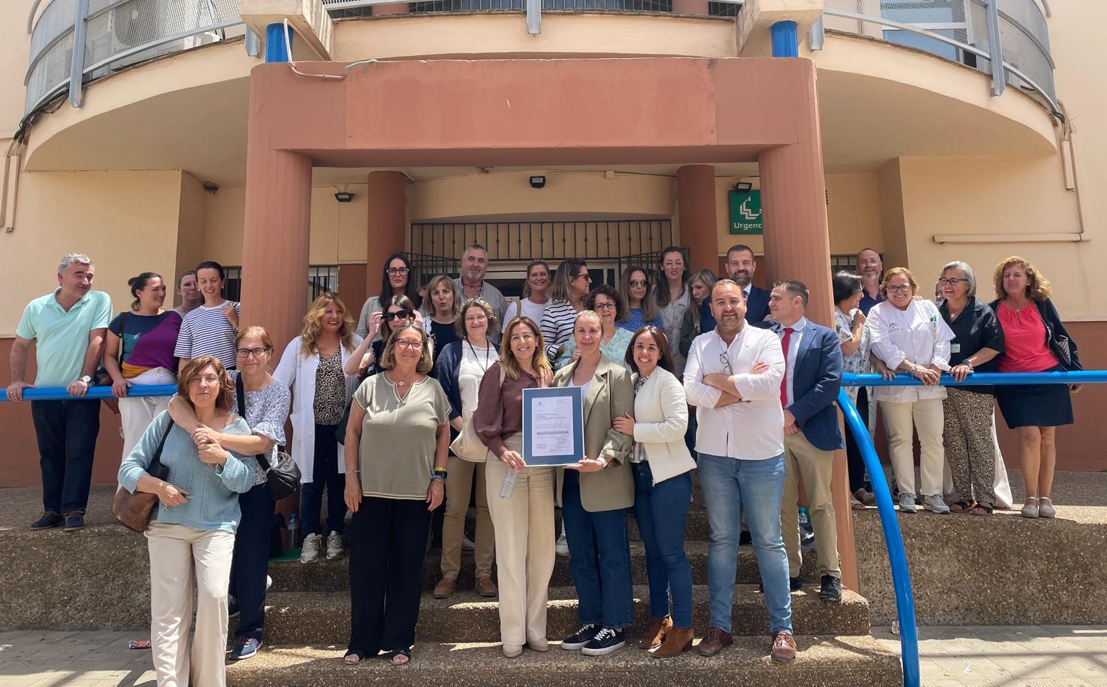 Entrega certificación de calidad UGC Los Alcores Distrito Sanitario Sevilla Norte