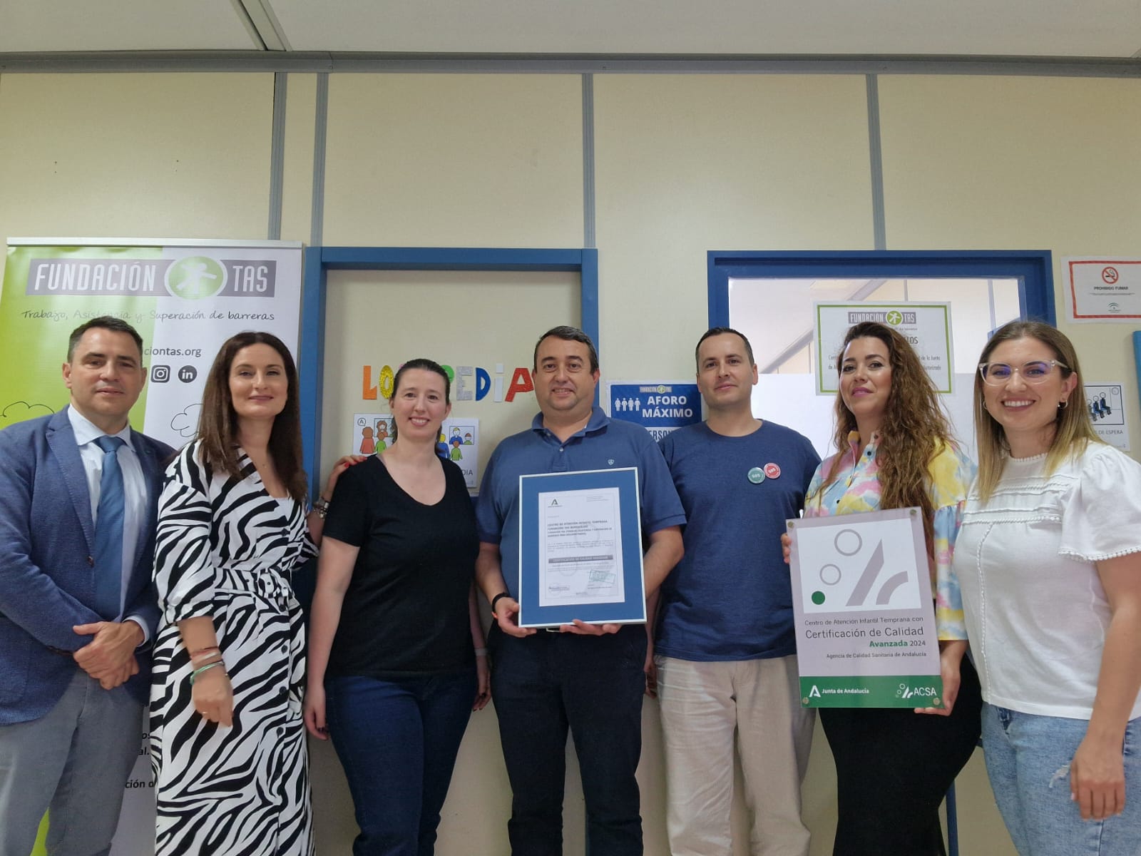 Entrega certificación CAIT Fundación TAS Burguillos
