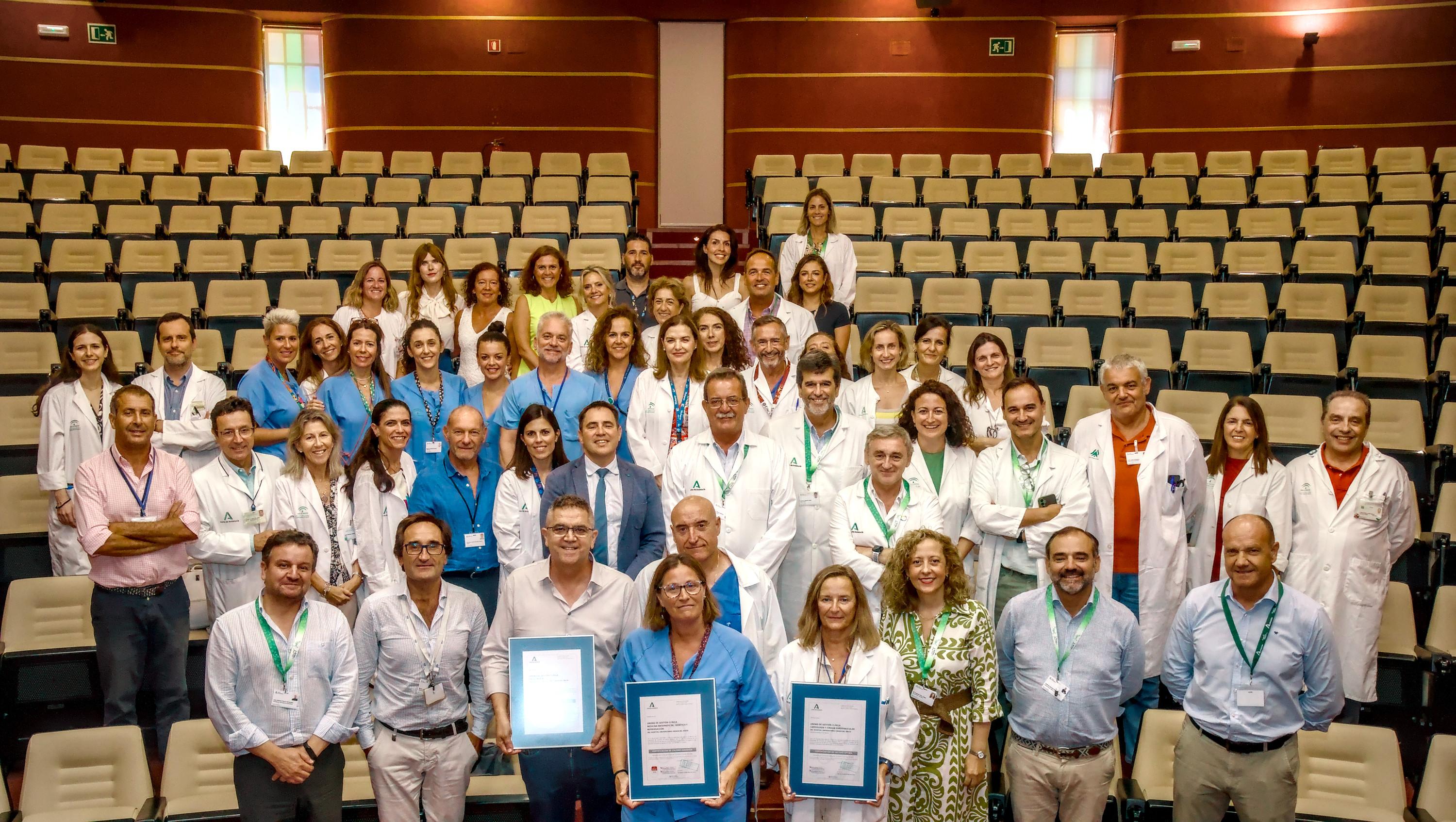 entrega certificación 3 unidades HU Virgen del Rocio