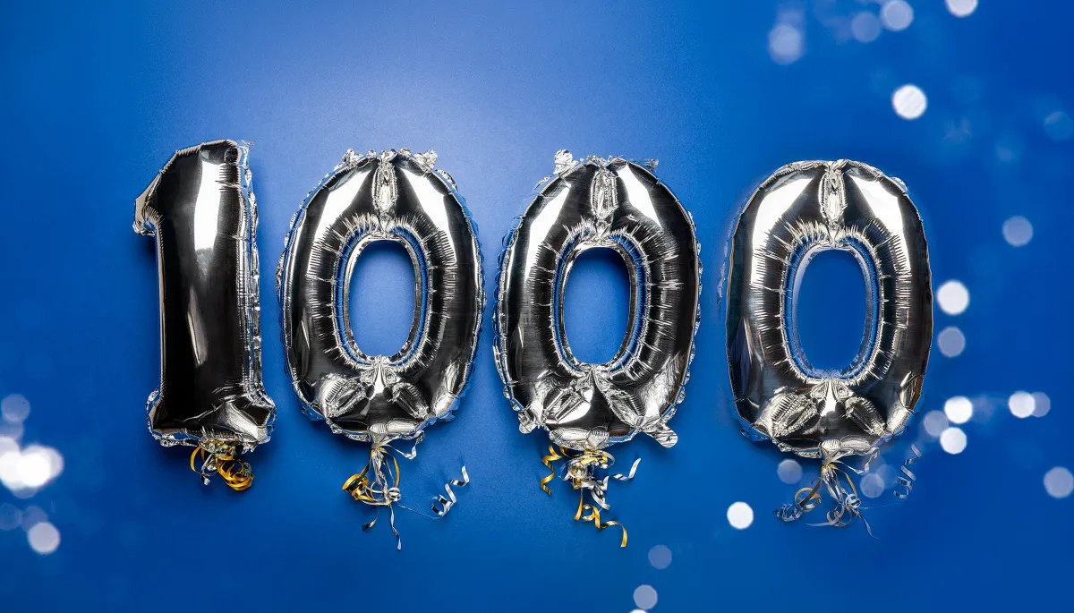 1000 seguidores 