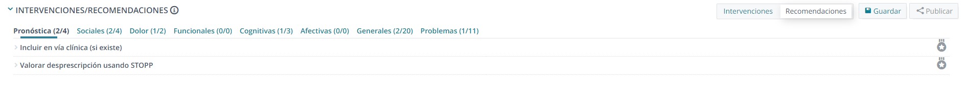 Recomendaciones en CSA