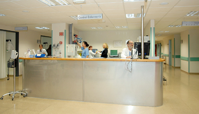 Control de enfermería
        de las nuevas urgencias.