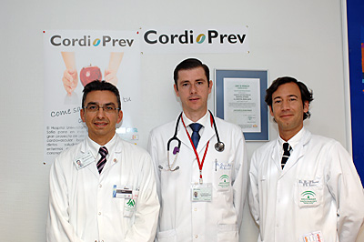 Los doctores López Miranda, García Ríos y Pérez Martínez
