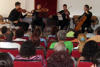 Concierto del cuarteto Euterpe dedicado a los pacientes de Salud Mental.