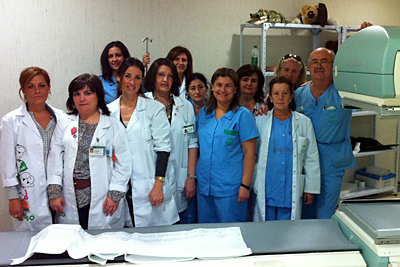 Voluntarios de la AECC en Medicina Nuclear.