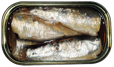Sardinas de lata.