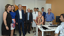 El consejero, Aquilino Alonso, visita la nueva Unidad de Investigación Clínica del Reina Sofía y del IMIBIC.